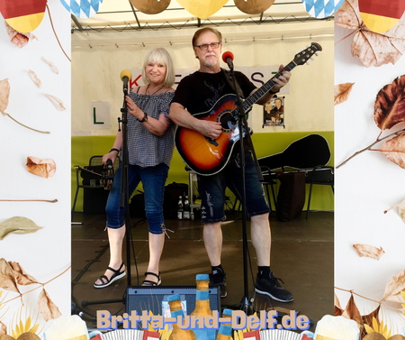 Weinfest Oktoberfest Bühne Britta+Delf-Show