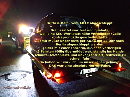 Britta & Delf´s ADAC-Horrorfahrt 2018
